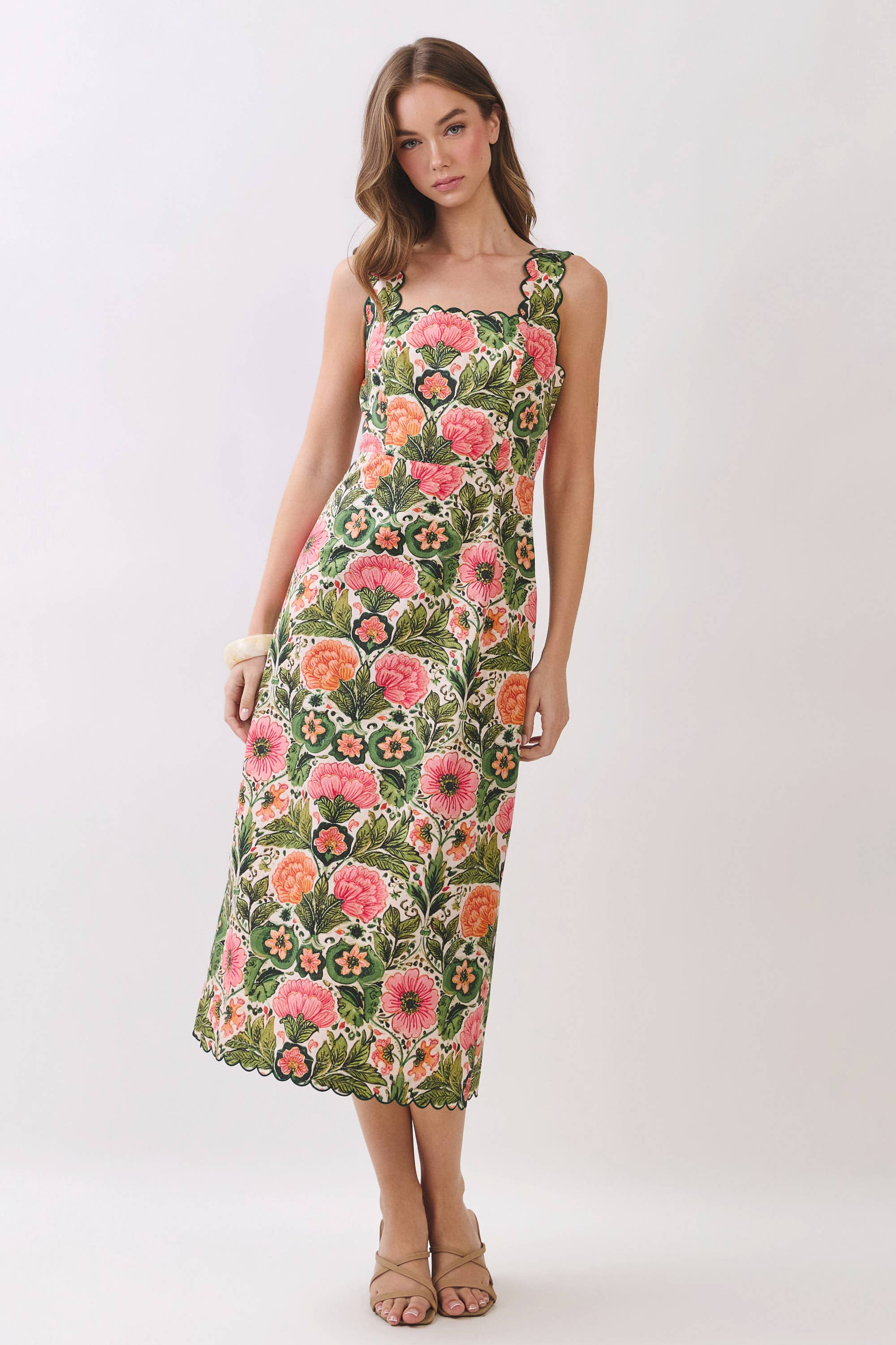 Blooming Manor Midi Dress