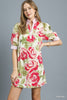 Floral Pop Mini Dress-Pink