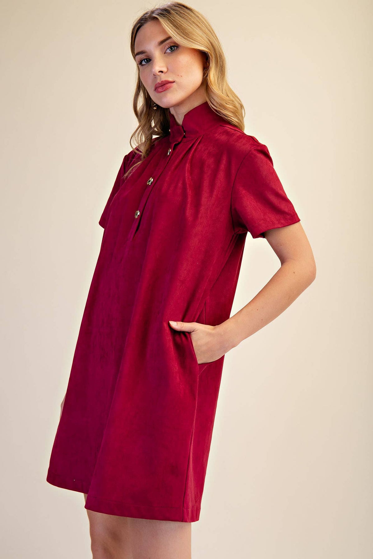 Margaux Mini Dress-Plum