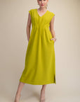 PREORDER: The Paris Edition Midi Dress-Lime