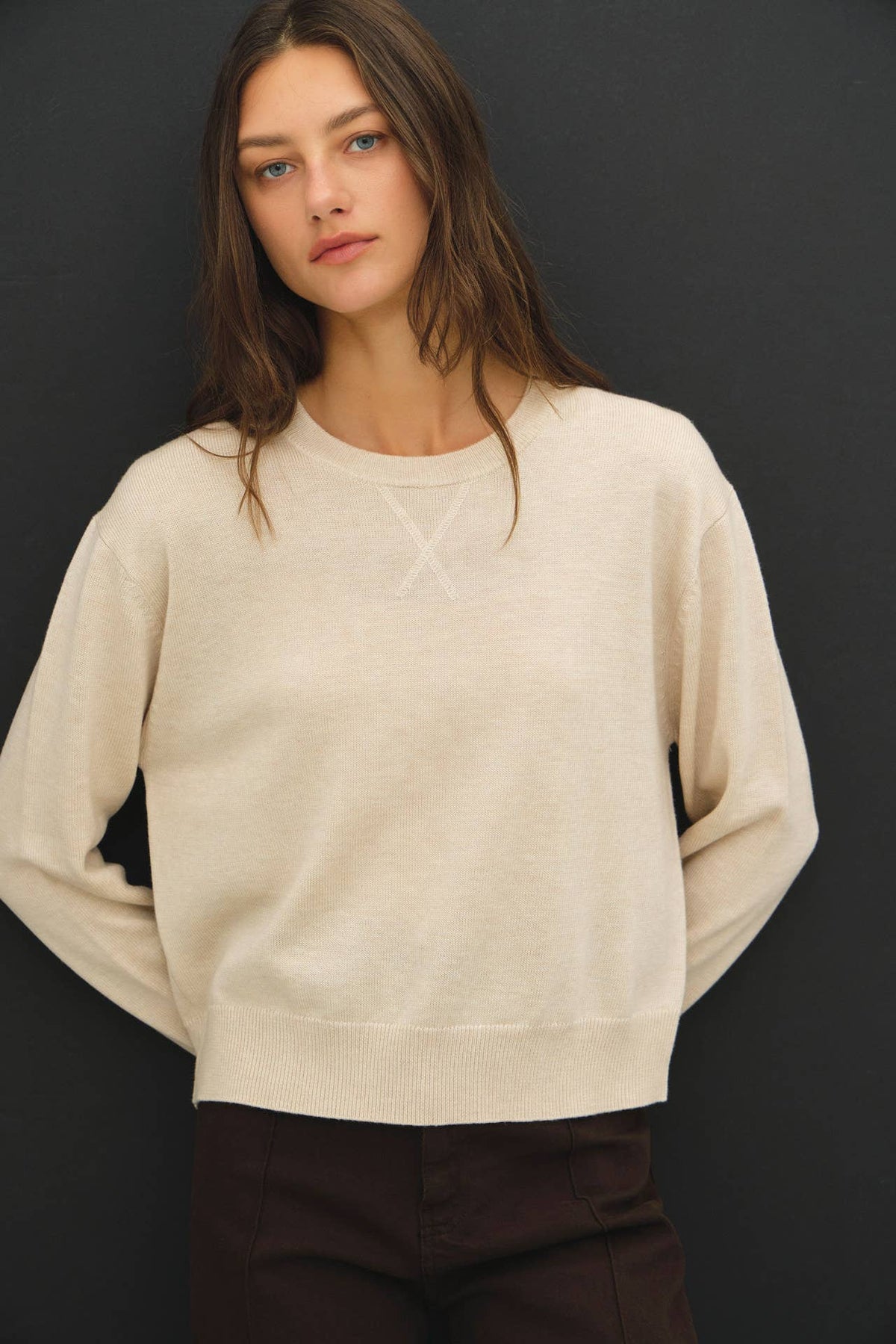 Feel At Ease Sweater-Oatmeal