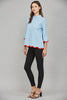 Go With the Flow Knit Top-Blue/Orange