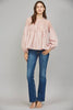 Orchard Picnic Lace Top-Mauve