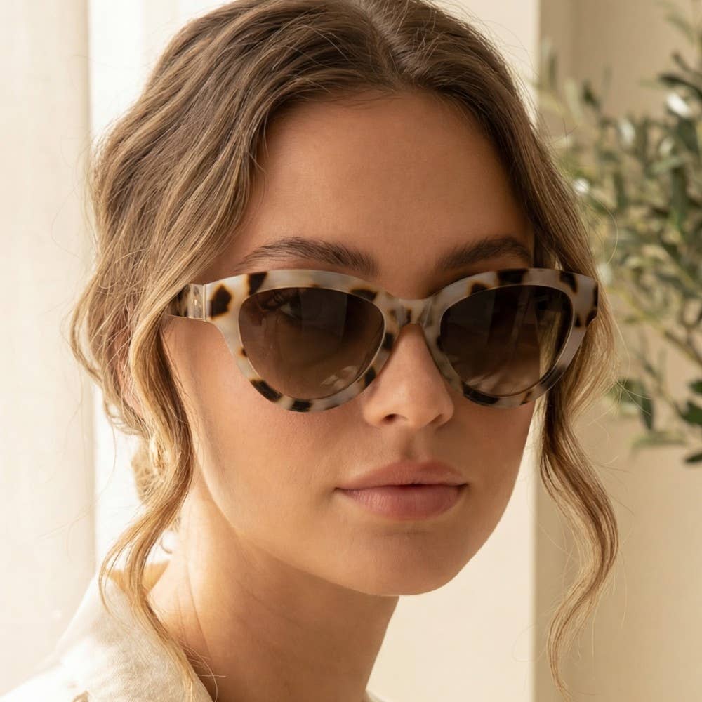 Mia Sunglasses-Gray/Brown