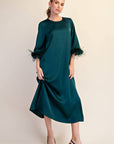 Glam Preview Midi Dress-Hunter Green