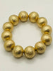 Big Ball Stretch Bracelet - Matte Gold *sold individually