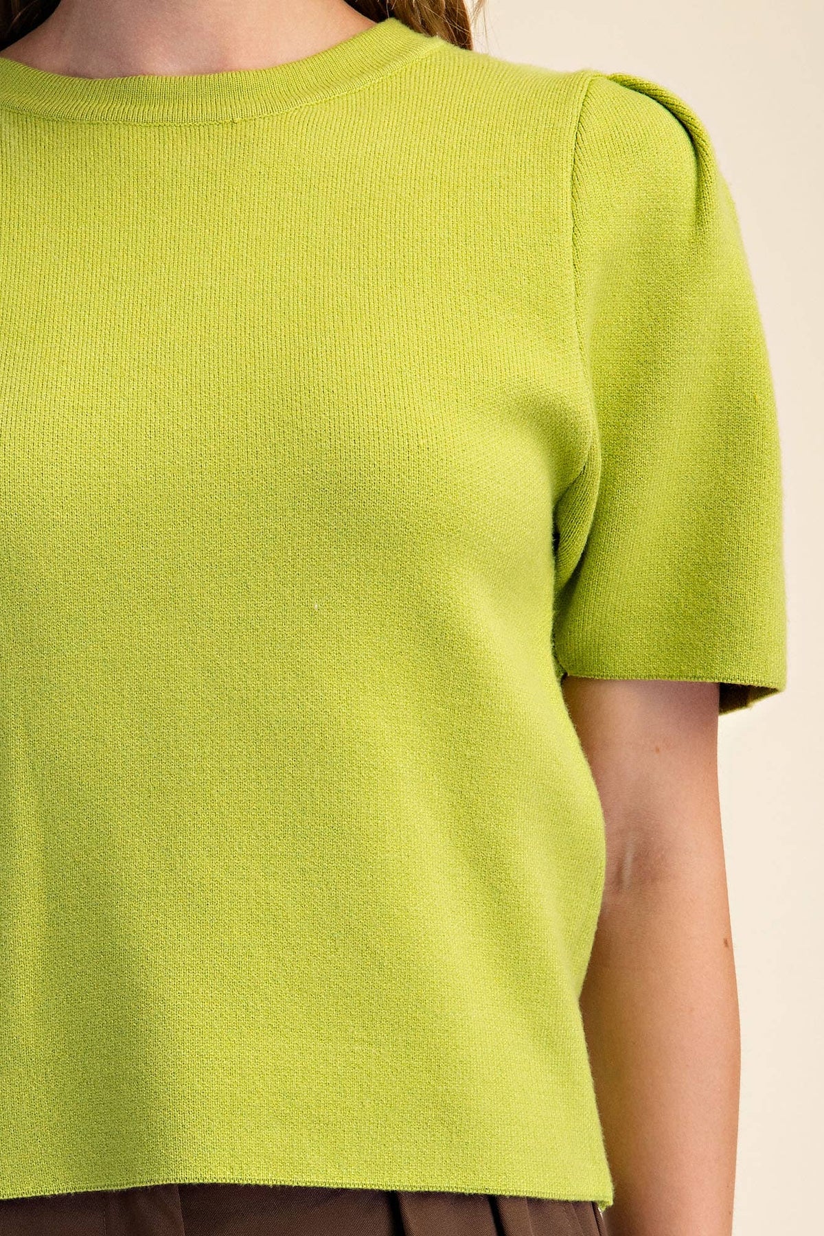 Sunday Autumn Knit Top-Olive