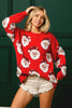 Santa Sweater Top- Red