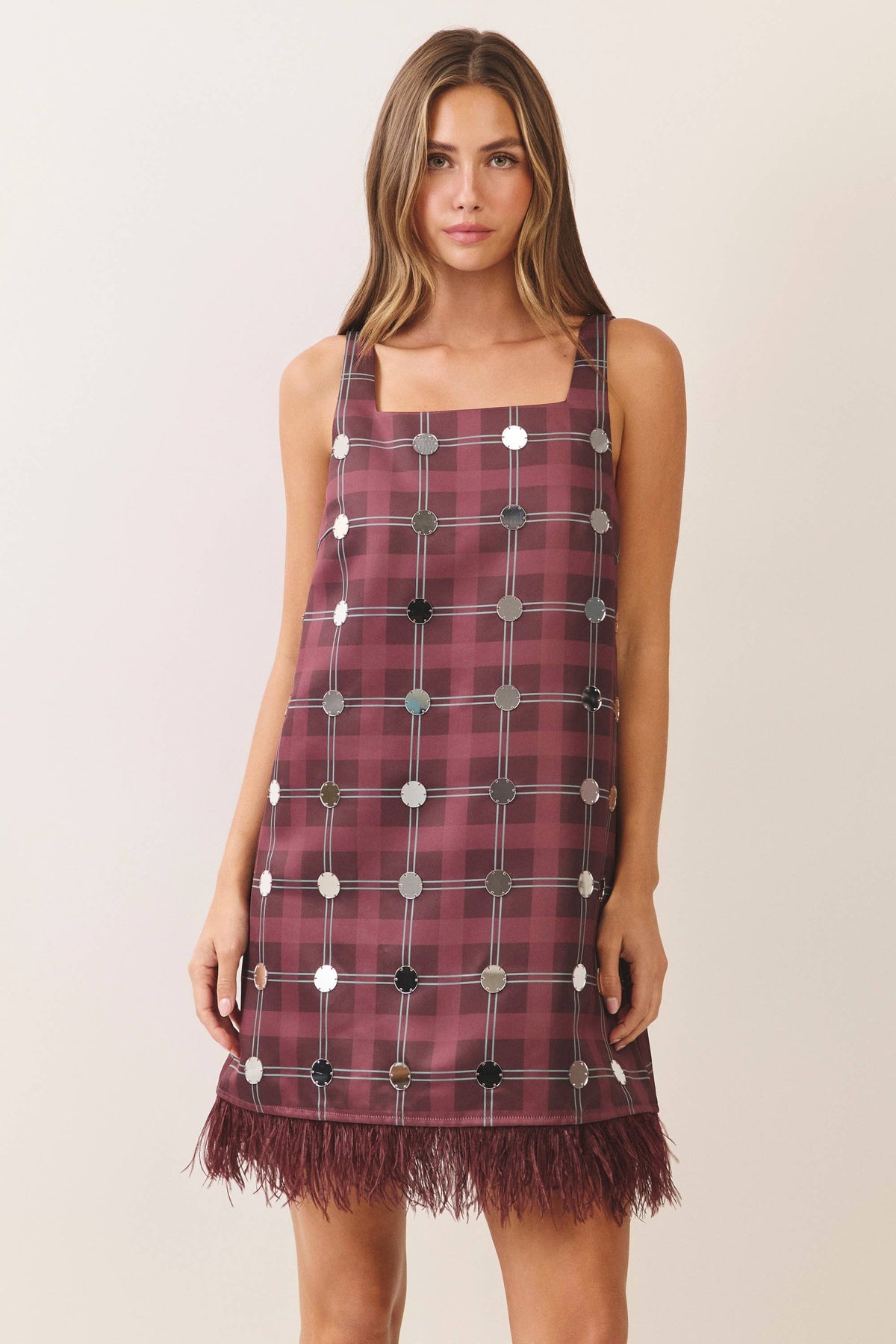 Disco Diva Plaid Mini Dress