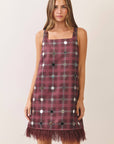 Disco Diva Plaid Mini Dress