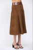 PREORDER: Fashion Walk Faux Suede Midi Skirt