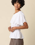 Selena One Shoulder Smocked Top