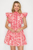 Pink Bandana Mini Dress