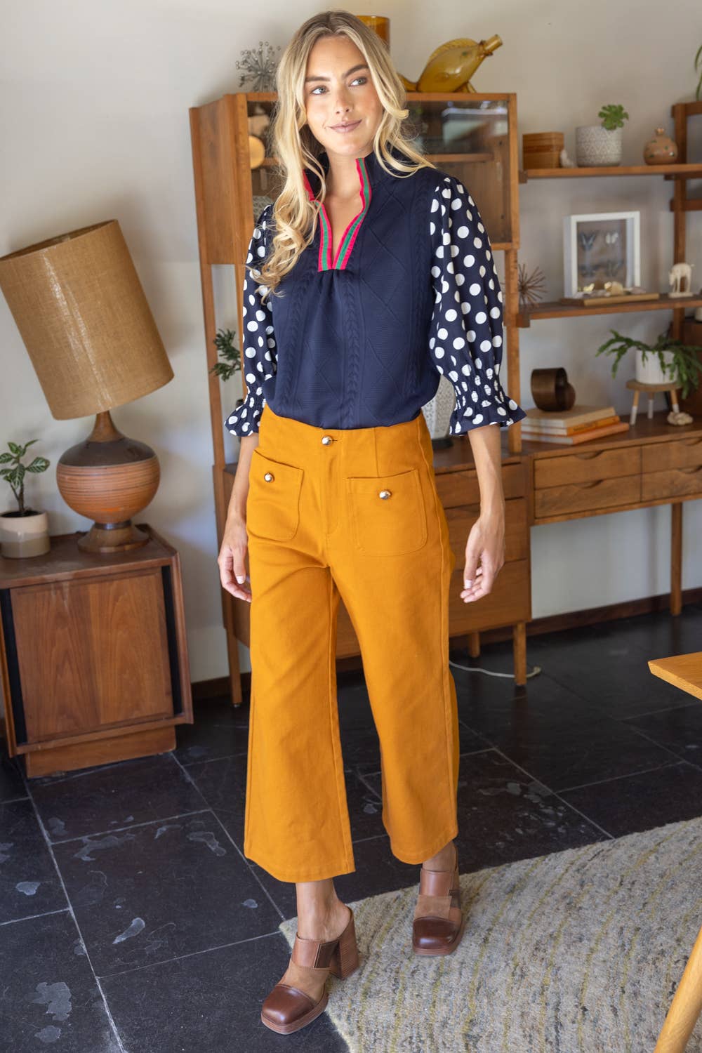 Vivienne Polka Dot Knit Top
