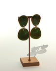 Liora Statement Earrings-Green