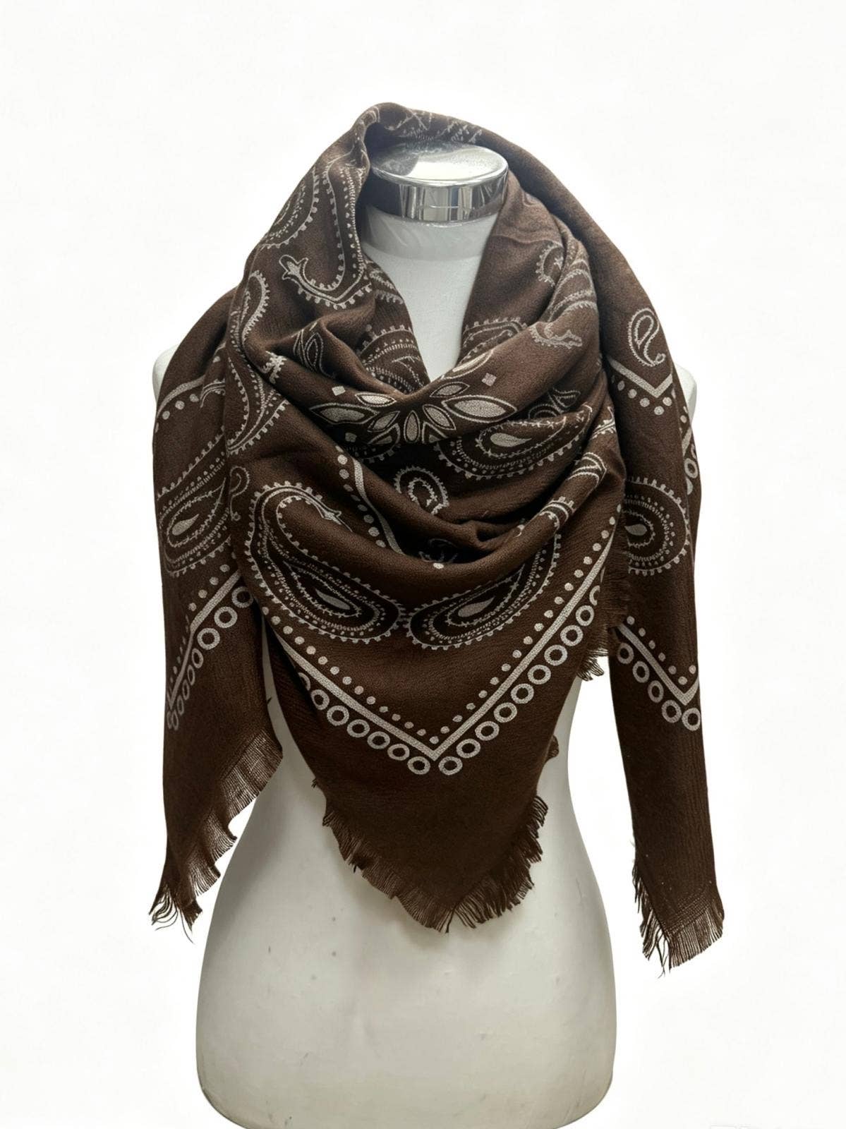 Old Town Paisley Scarf-Cafe
