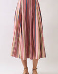 Vivid Hues Midi Skirt