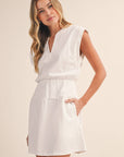 Ivory Breeze Mini Dress-Off White