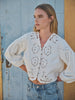 Bay Breeze Denim Top-Off White