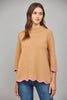 Go With the Flow Knit Top-Camel/Pink