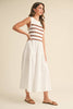 Feeling Social Midi Dress- Brown