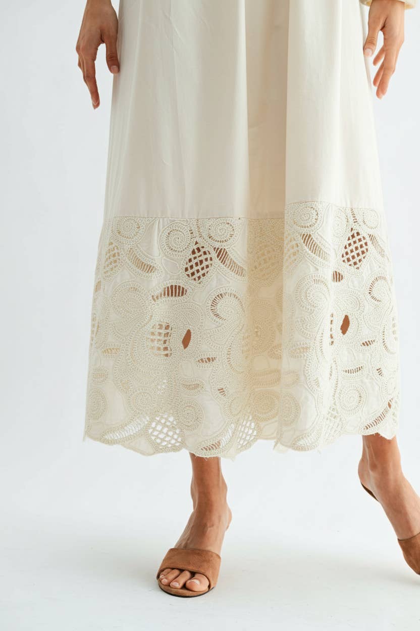 Desert Breeze Lace Maxi Dress
