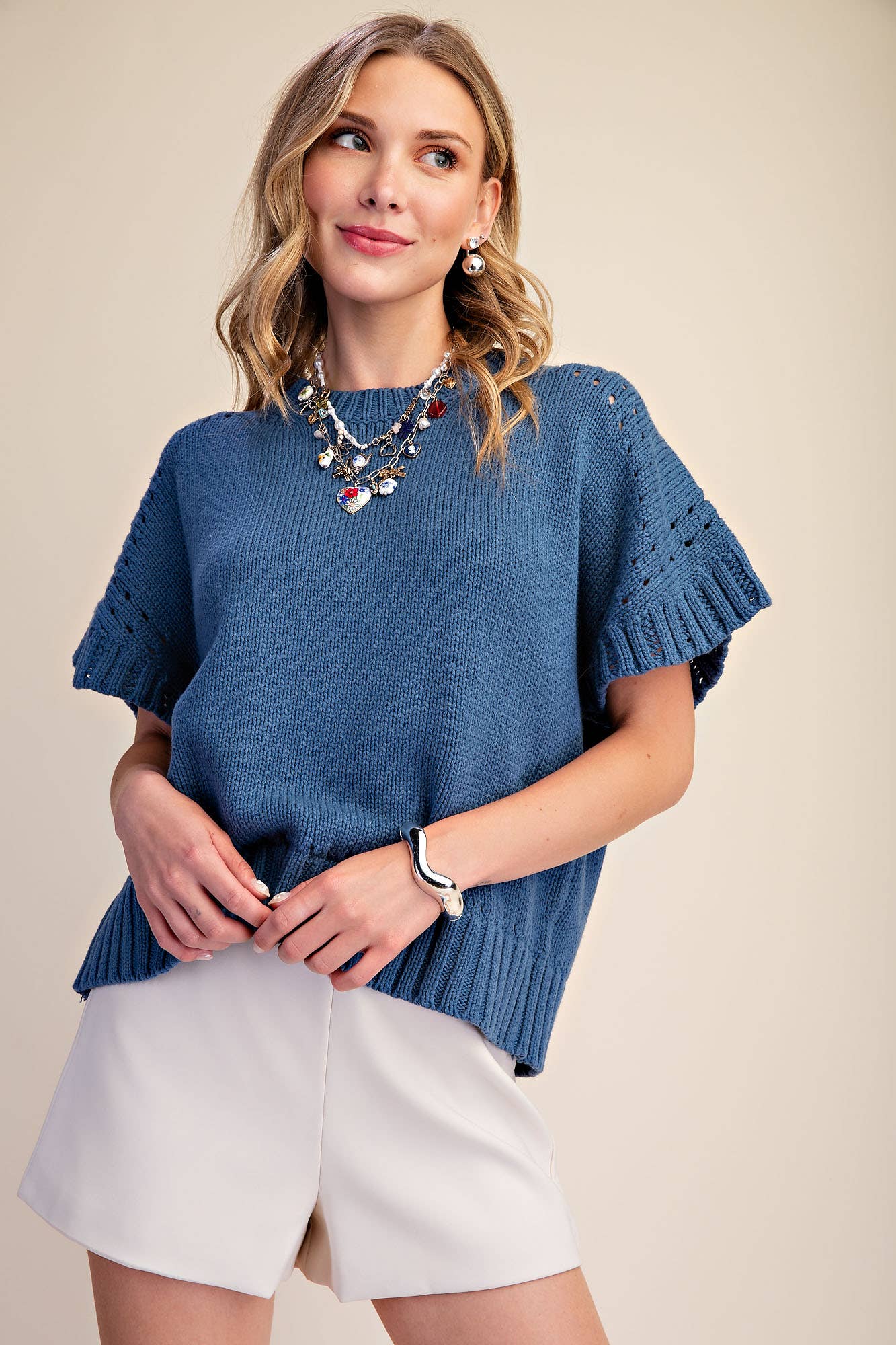 Woodland Charm Sweater-Blue