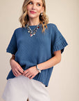 Woodland Charm Sweater-Blue