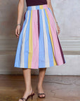 Pastel Picnic Midi Skirt
