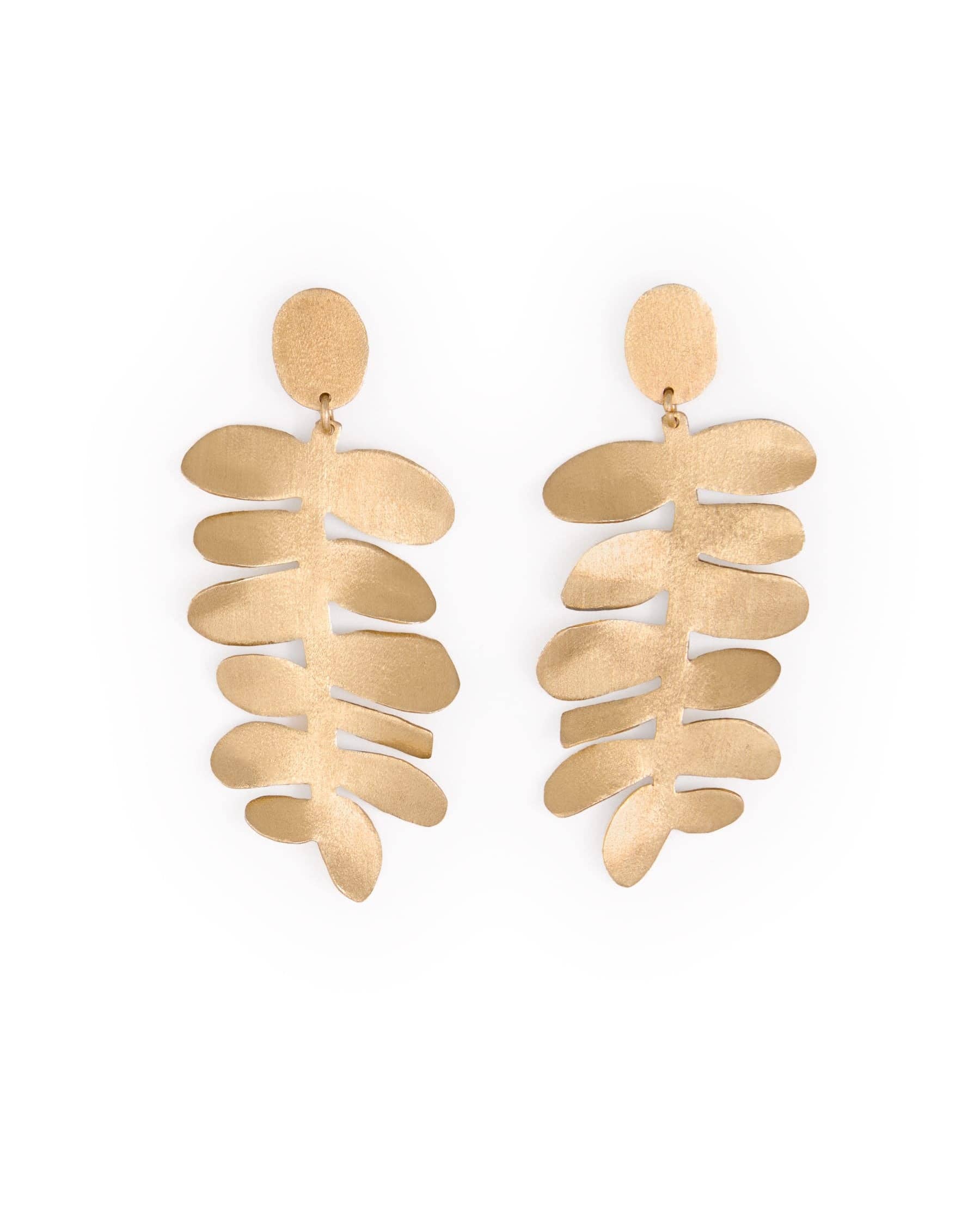 Harlee Leaf Drop Earrings