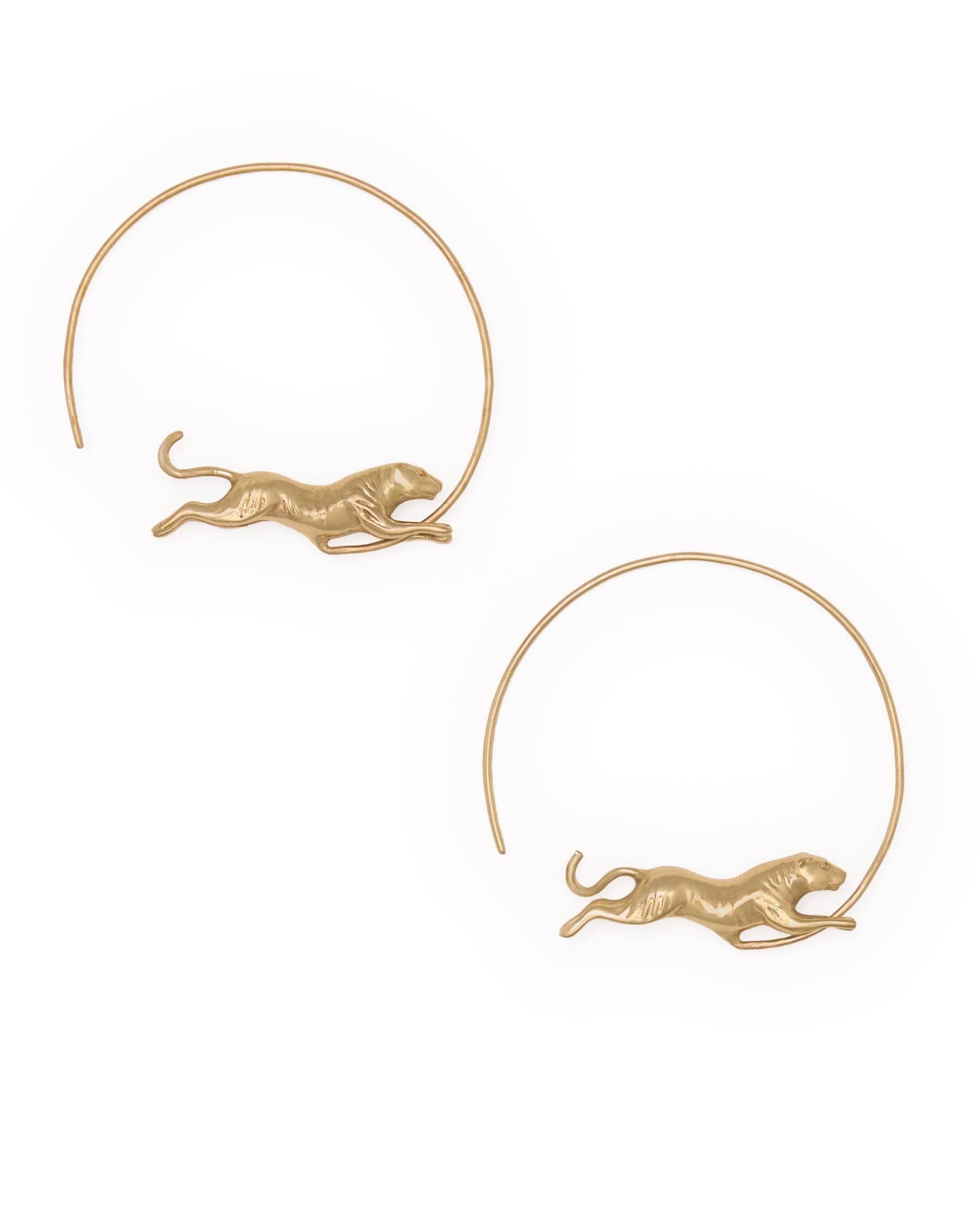 Bianca Tiger Hoop Earrings