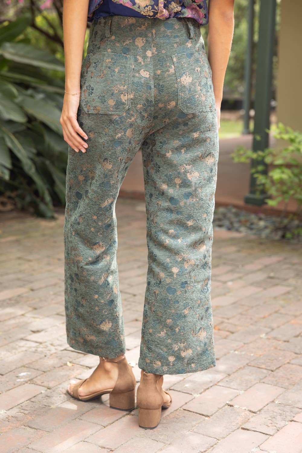 Velvet Canvas Wide Leg Pants