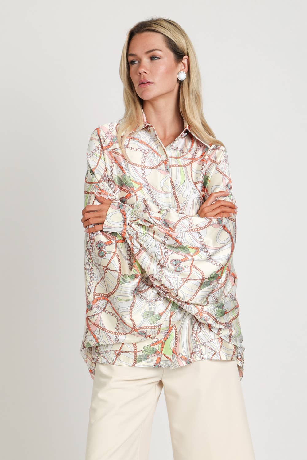 Equestrian Chain Dolman Top