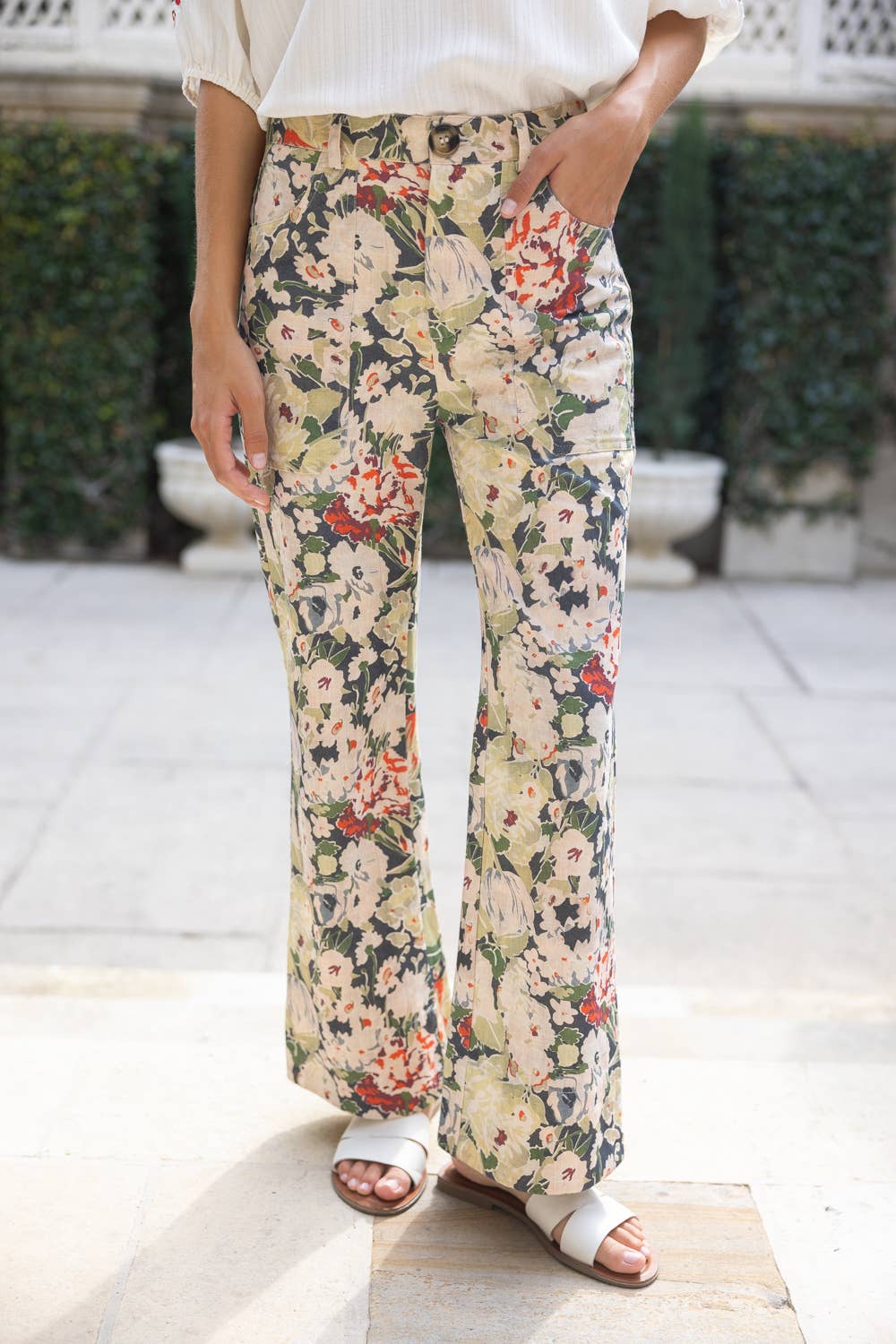 Floral Tale Wide Leg Pants