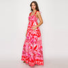 Wild Jungle Print Maxi Dress