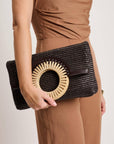 Tessa Clutch-Chocolate