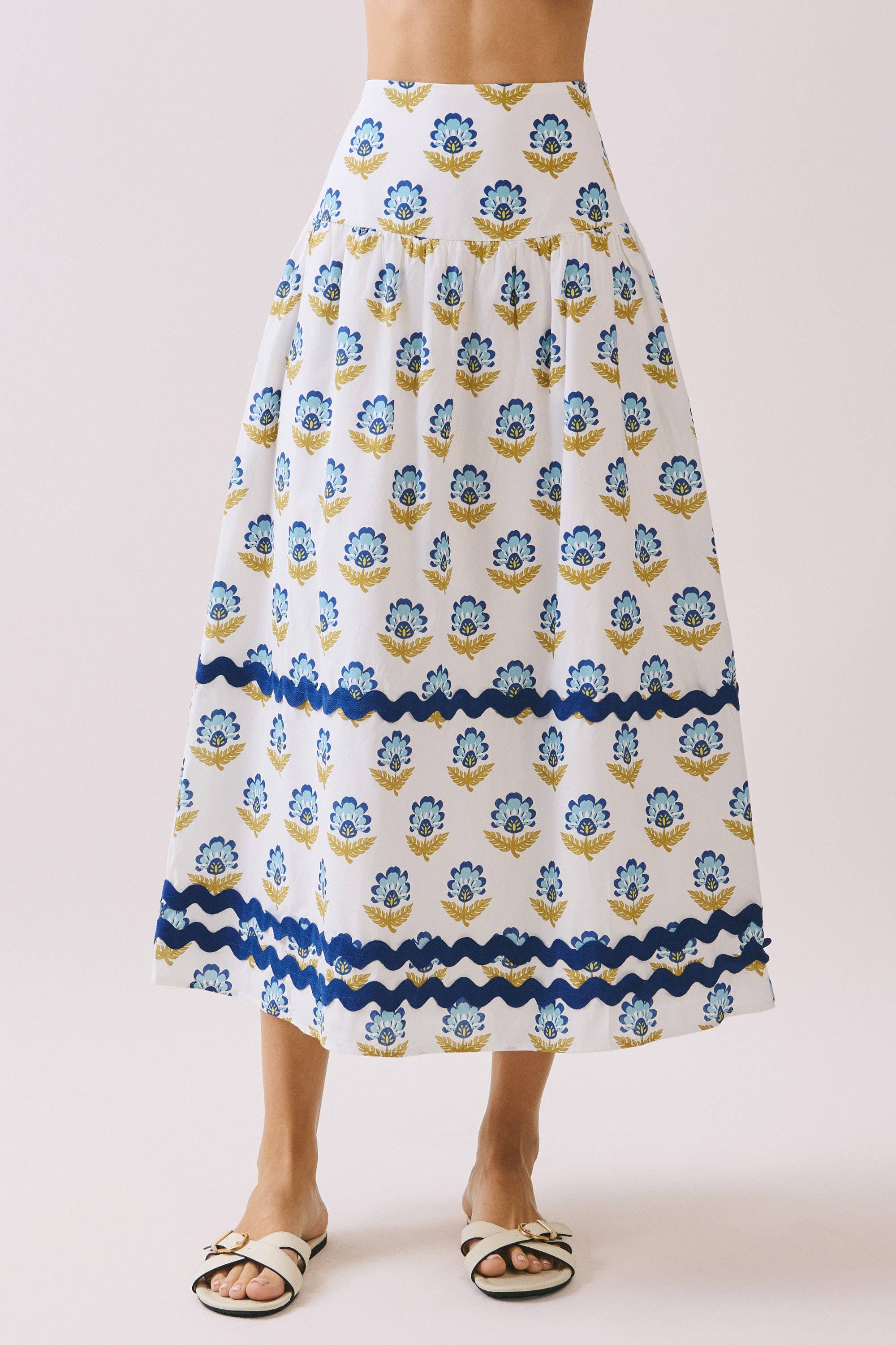 Folklore Floral Midi Skirt