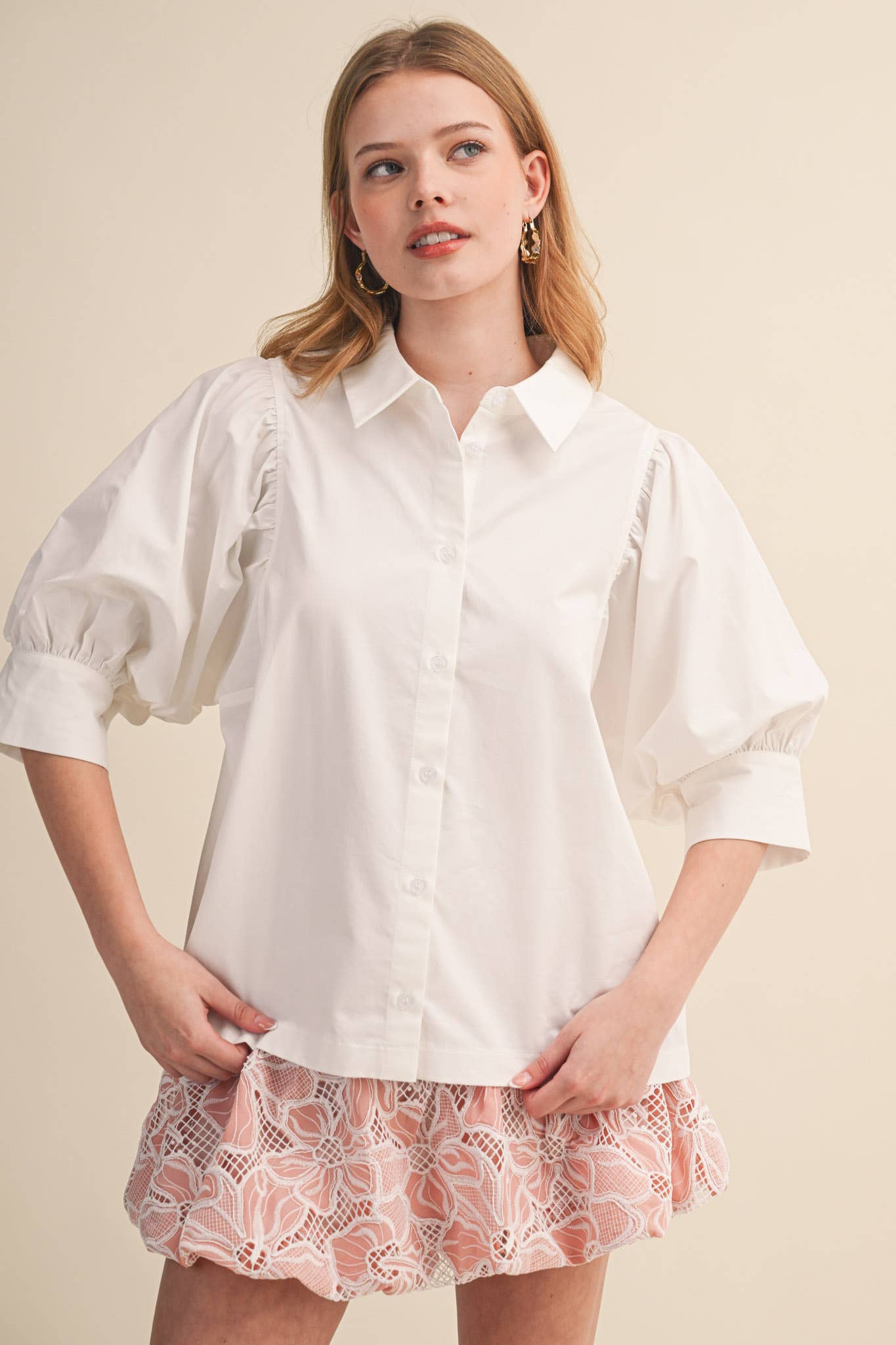 The Sculpt Button Down Top