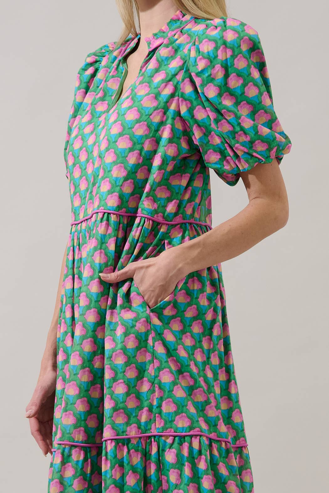 Gercy Abstract Maxi Dress