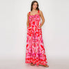 Wild Jungle Print Maxi Dress