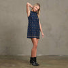 Starburst Embellished Denim Dress