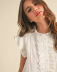 Blissful Wind Button Down Top