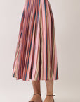 Vivid Hues Midi Skirt