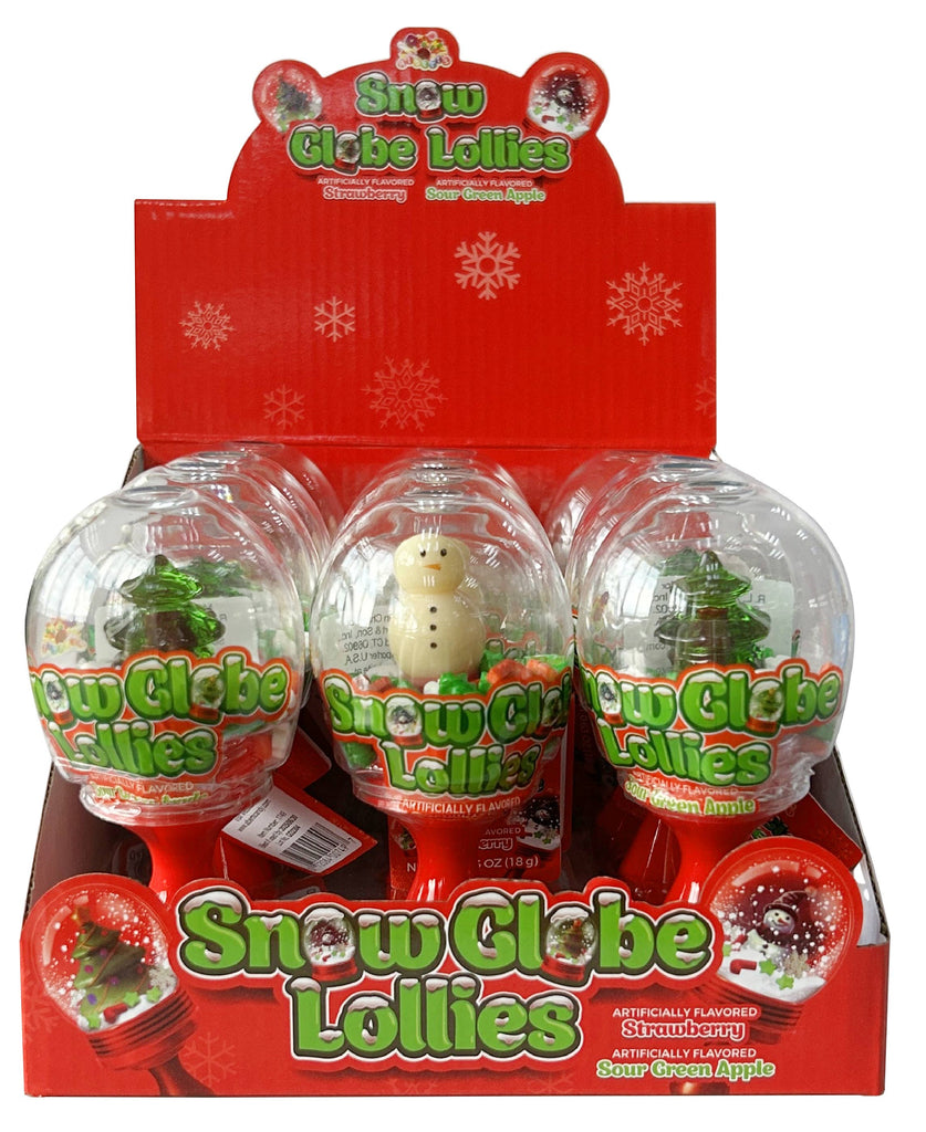 Holiday Snow Globe Lollies