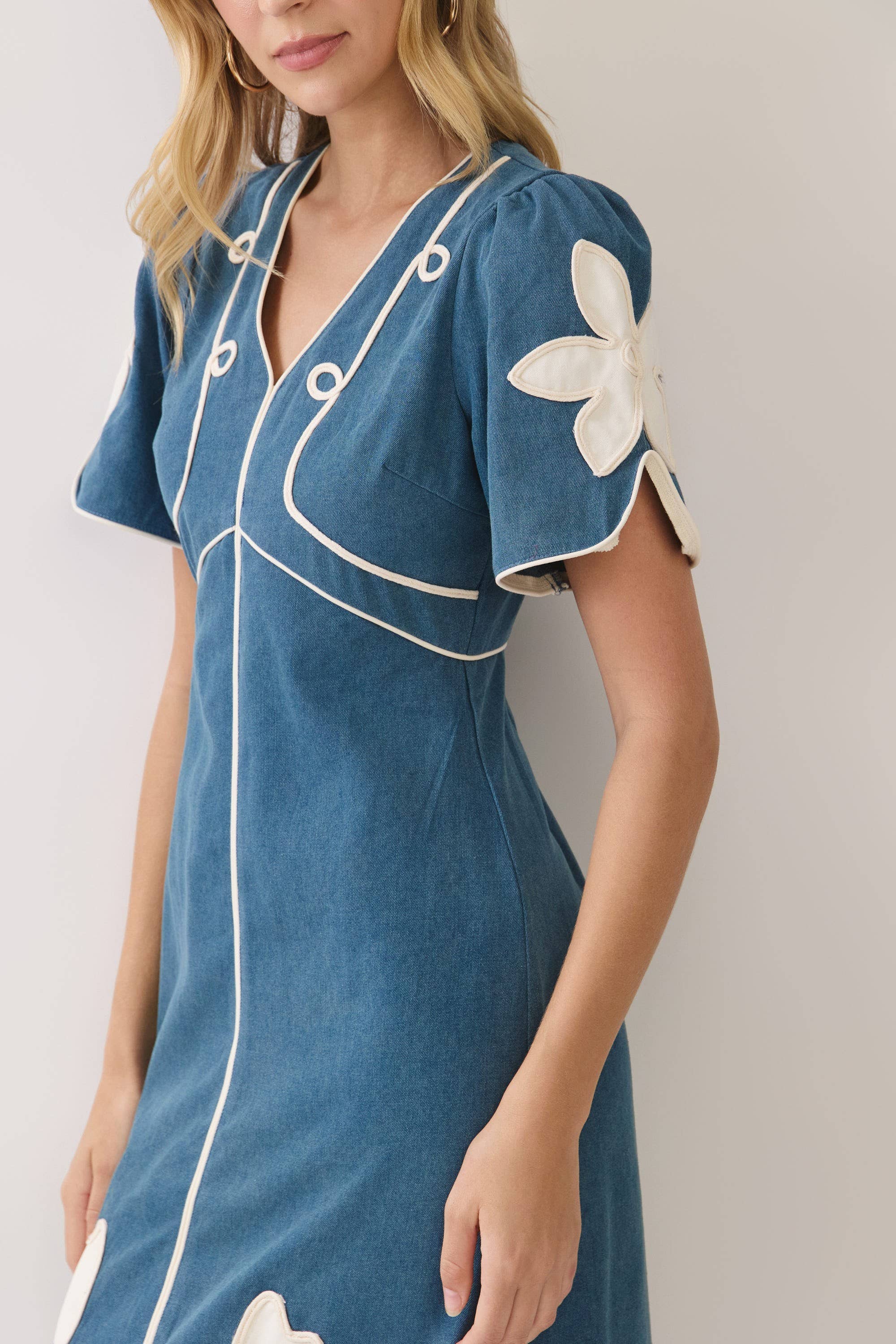 Countryside Belle Denim Midi Dress