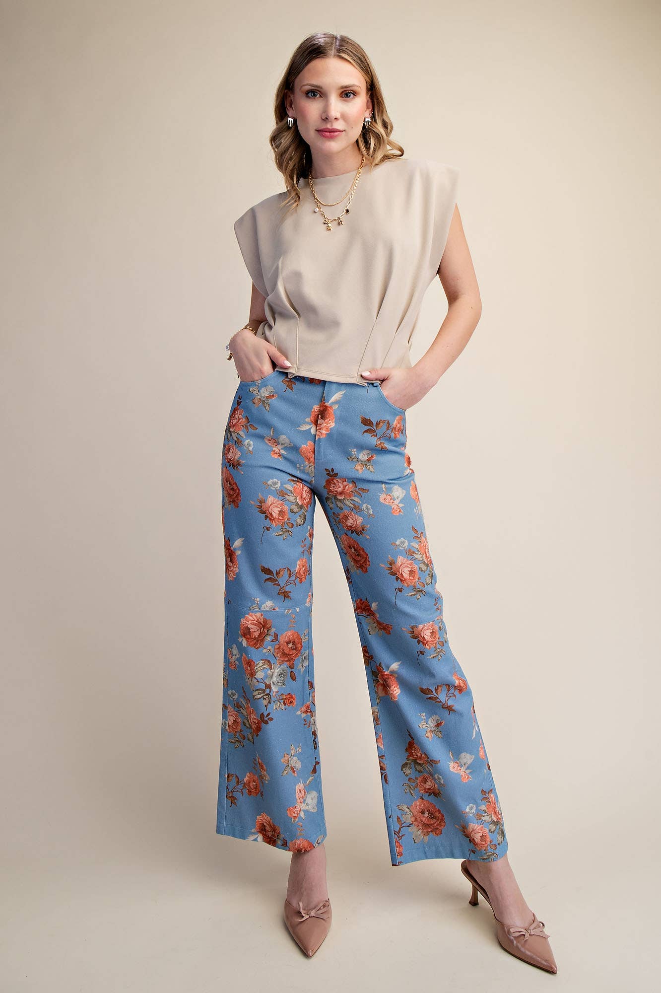 Mayfair Straight Leg Floral Pants