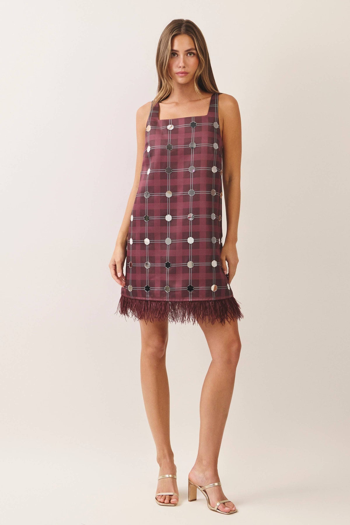 Disco Diva Plaid Mini Dress