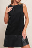 Metropolitan Style Faux Suede Dress