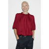 City Mornings Top-Crimson Red