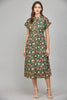 Autumn Day Date Midi Dress